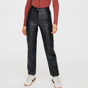 Wilfred Melina Vegan Leather Pants Black 10